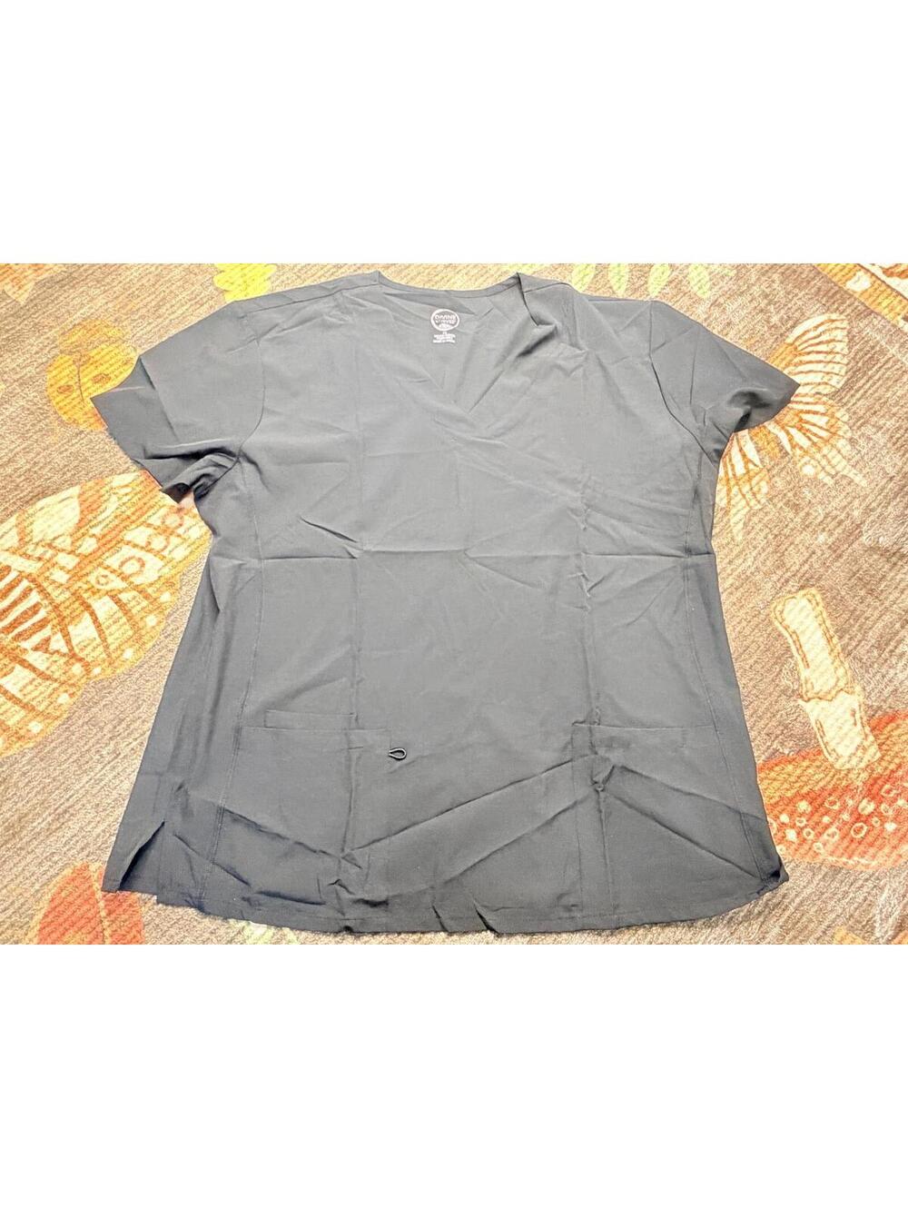 Divine Curves Scrub Set NWT 2X Black Medical Uniform Top & Pants Plus Size - Picture 1 of 9